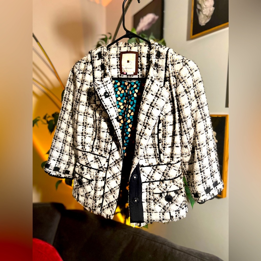 Anthropologie Elevenses Tweed Jacket
Size: 0